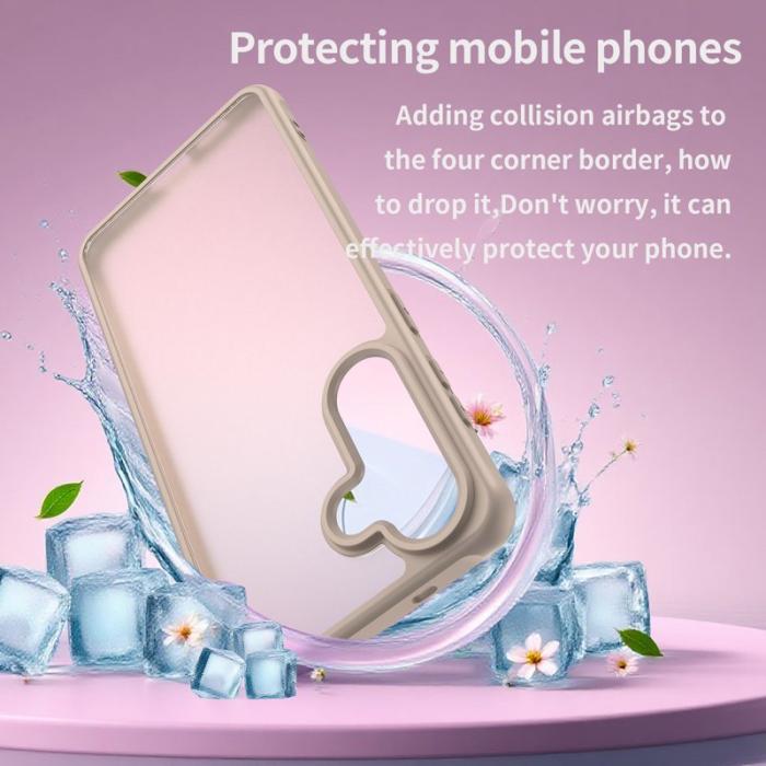 OEM - Mobilskal till Samsung Galaxy S26 Plus Stöttåligt Airbags Frostad Plast - Orange