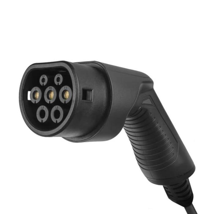 UTGATT1 - GREENCELL LaddBox Elbil med Kabel EV14 Typ2 6.5m 22kW 32A LCD IP66 - Svart