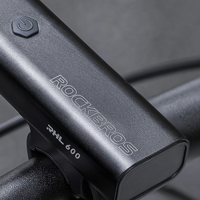 Rockbros - Rockbros Framcykellampa 600 lm 2600 mAh IPX6 RHL600 - Svart