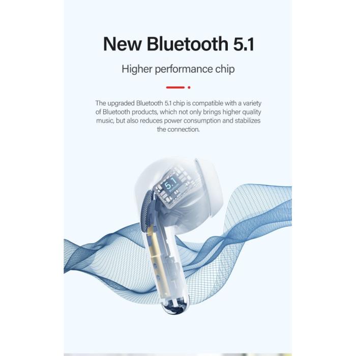 Lenovo - LENOVO Thinkplus LivePods LP40 Pro TWS Bluetooth Trådlösa Hörlurar - Rosa