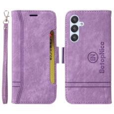 BETOPNICE - BETOPNICE 001 Samsung Galaxy A54 5G Pl&aring;nboksfodral Konstl&auml;der - Lila