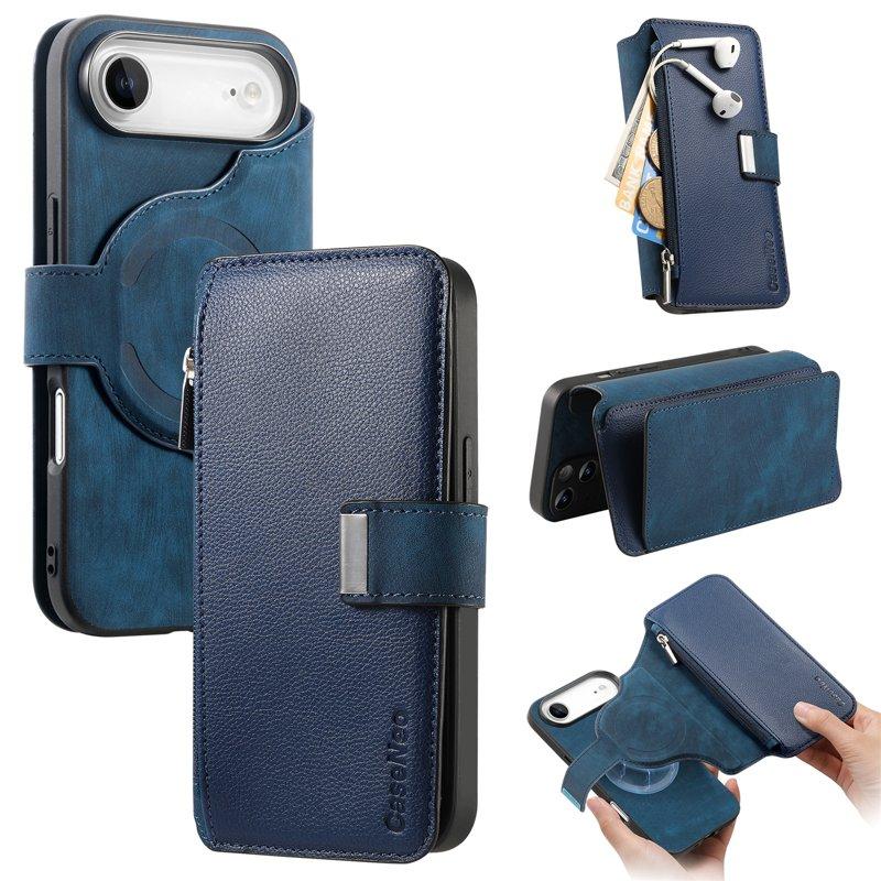 CASENEO MW-02 iPhone Air Plånboksfodral Konstläder - Blå (Blå) | 2353 | AlltMobil