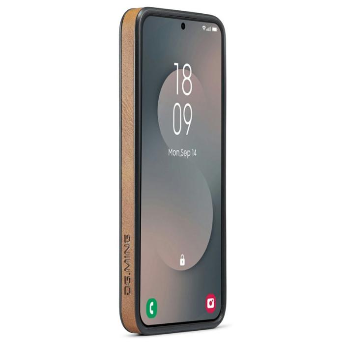 DG.MING - DG.MING Samsung Galaxy S25 FE Mobilskal Anti-Drop Läder Brun
