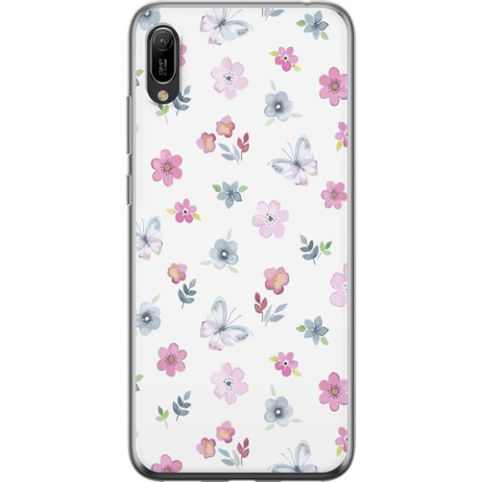 iSecrets - Mobilskal till Huawei Y6 Pro (2019) med Blommor och fjärillar