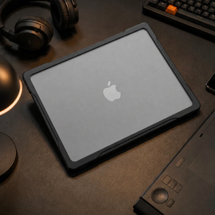 Tech-Protect - Tech-Protect Skal För Macbook Air 13 Velar - Svart/Matte Clear