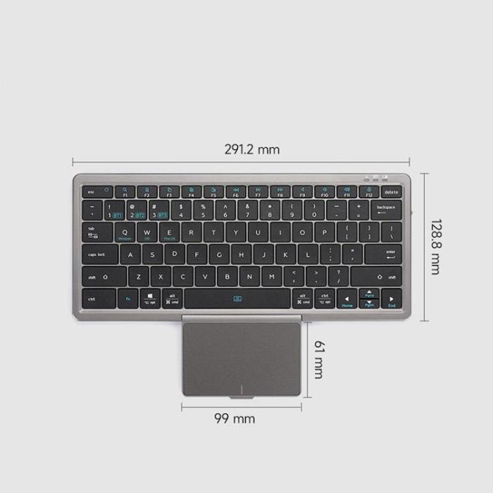 Dux Ducis - Dux Ducis OK Series Trådlöst Bluetooth English Tangentbord - Svart