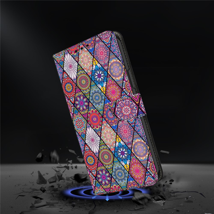 A-One Brand - Galaxy A17/A26 Plånboksfodral PU-läder Pattern Printing - Flerfärgad 
