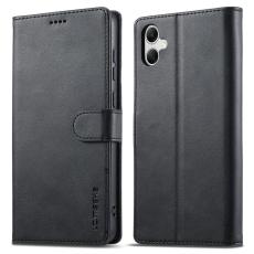 LC.imeeke - LC.IMEEKE Samsung Galaxy A06 Pl&aring;nboksfodral Konstl&auml;der - Svart