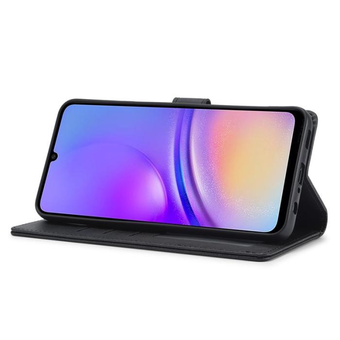 LC.imeeke - LC.IMEEKE Samsung Galaxy A06 Plånboksfodral Konstläder - Svart