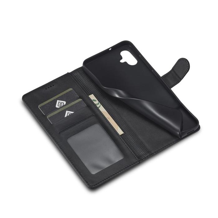 LC.imeeke - LC.IMEEKE Samsung Galaxy A06 Plånboksfodral Konstläder - Svart