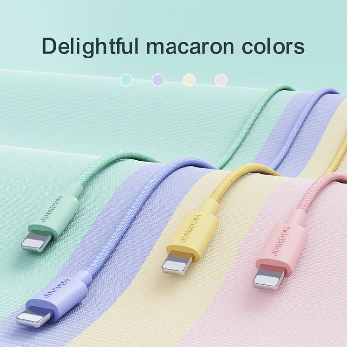 Joyroom - Joyroom USB-A till Lightning kabel 2m - Rosa