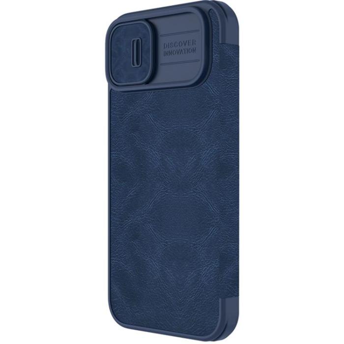 Nillkin - Nillkin iPhone 14 Plus Plånboksfodral QinPro Läder - Blå