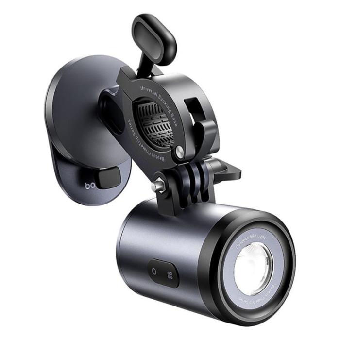 BASEUS - Baseus Universal IP68 LED-Mobilhållare med 2-i-1-lampa 3000mAh PrimeTrip - Grå