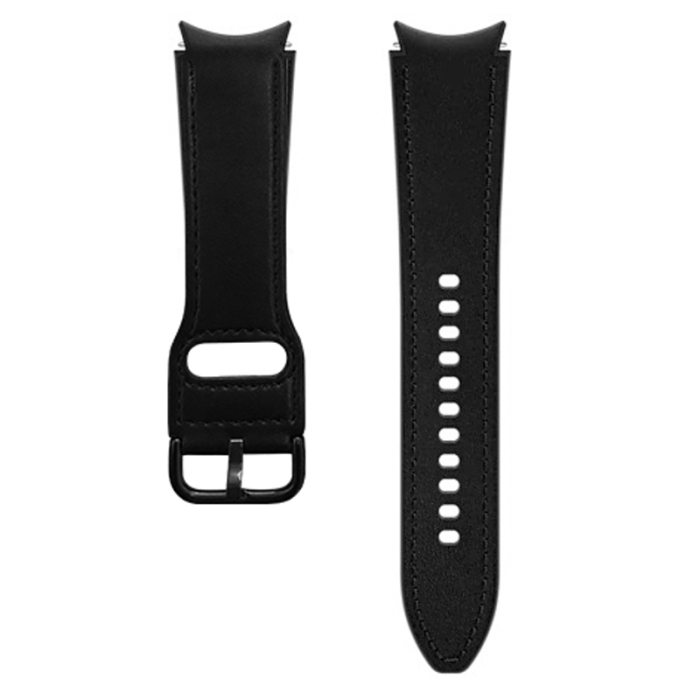 UTGATT1 - Puro Classic Läder Band Galaxy Watch 4/4 Classic - Svart