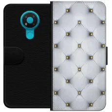 Gustaf - Pl&aring;nboksfodral till Nokia 3.4 med Fancy