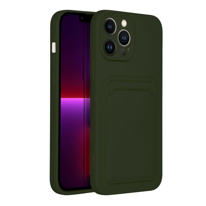 OEM - Forcell iPhone 14 Pro Max Skal Korthållare Grön
