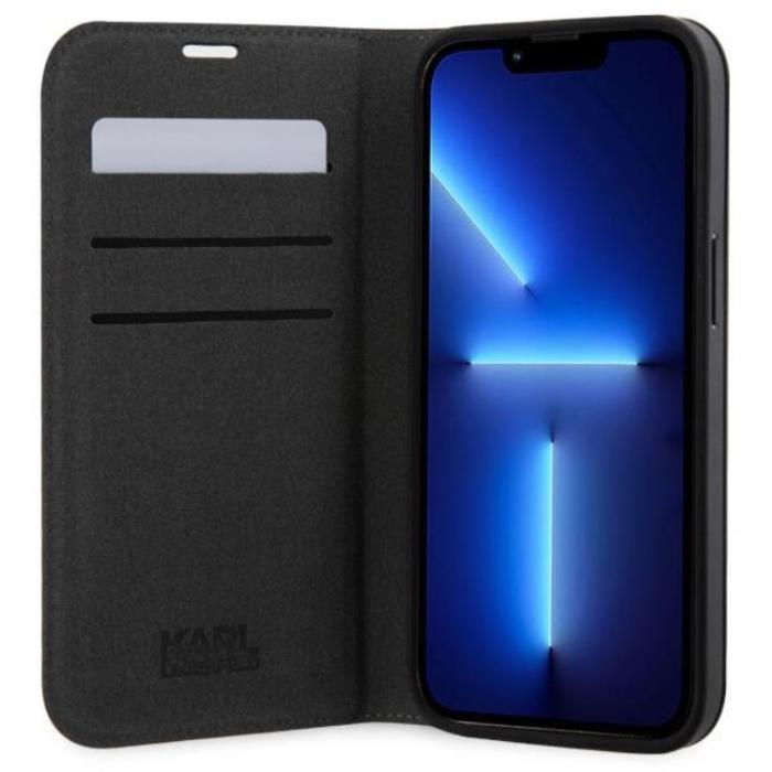 KARL LAGERFELD - Karl Lagerfeld iPhone 14 Plånboksfodral Monogram - Svart
