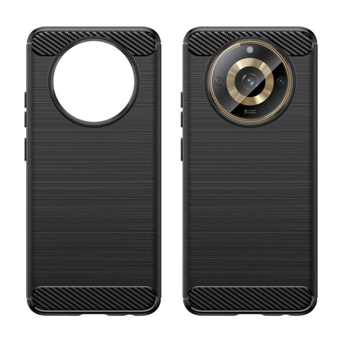 OEM - Realme 11 Mobilskal Carbon Flexible - Svart