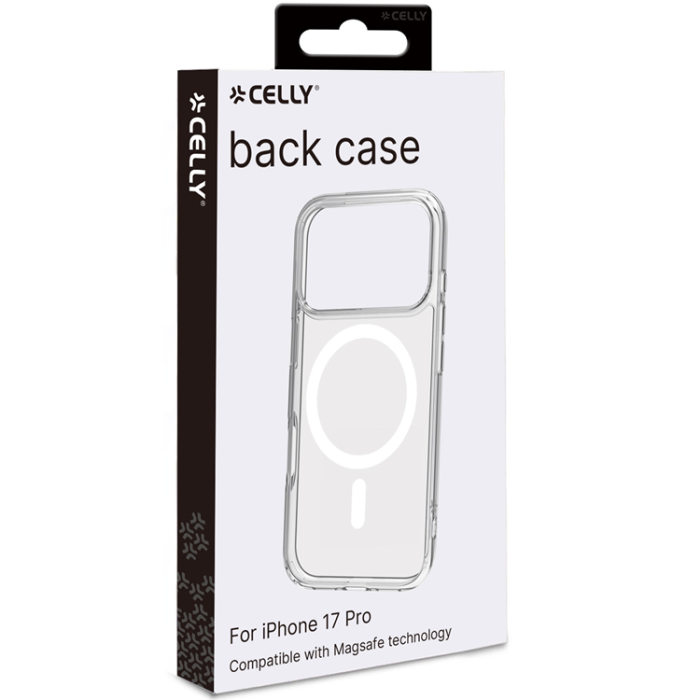Celly - Celly iPhone 17 Pro Mobilskal MagSafe Gelskinmag - Transparent