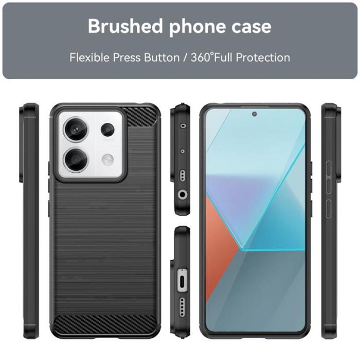 OEM - Xiaomi Redmi Note 13 Pro 5G Mobilskal Carbon - Svart