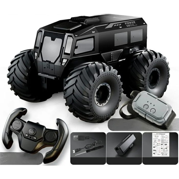 OEM - Fjärrkontroll för Crawler Bil Leksaksfordon Dubbla Batteri - Svart