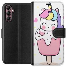 iSecrets - Plånboksfodral till Samsung Galaxy A14 5G med Glad enhörning