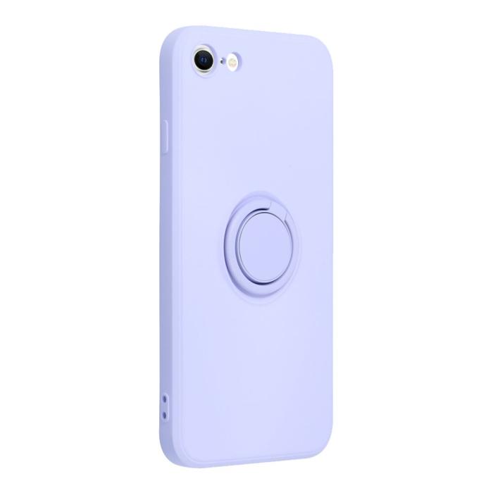 Forcell - Forcell iPhone 7/8/SE (2020/2022) Skal Silikon Ring - Violett