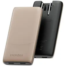 ENERGEA - Energea Snabbladdare 65W 2xUSB-C 3.0 (US/UK/EU) TravelWorld Edge - Guld