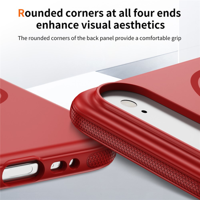A-One Brand - iPhone Air Mobilskal MagSafe PC + TPU Shockproof - Röd