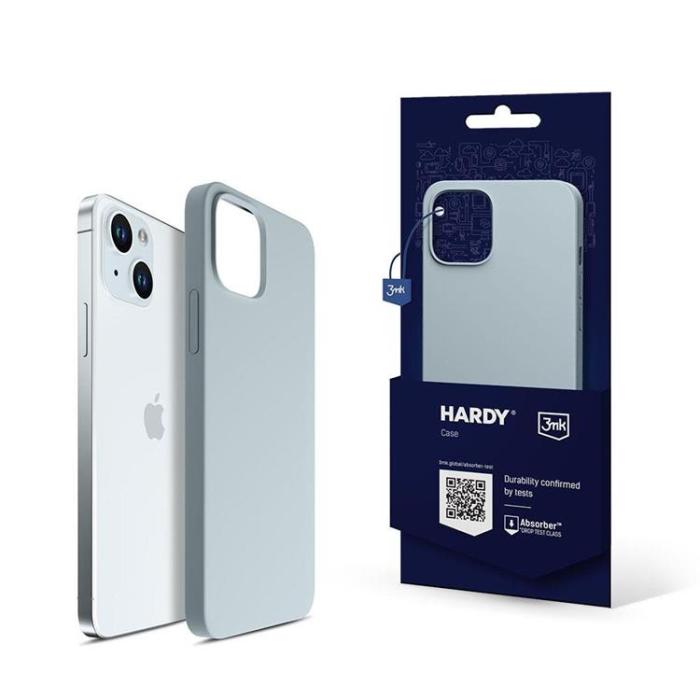 3MK - 3MK iPhone 15 Mobilskal Magsafe Hardy Silikon - Blå