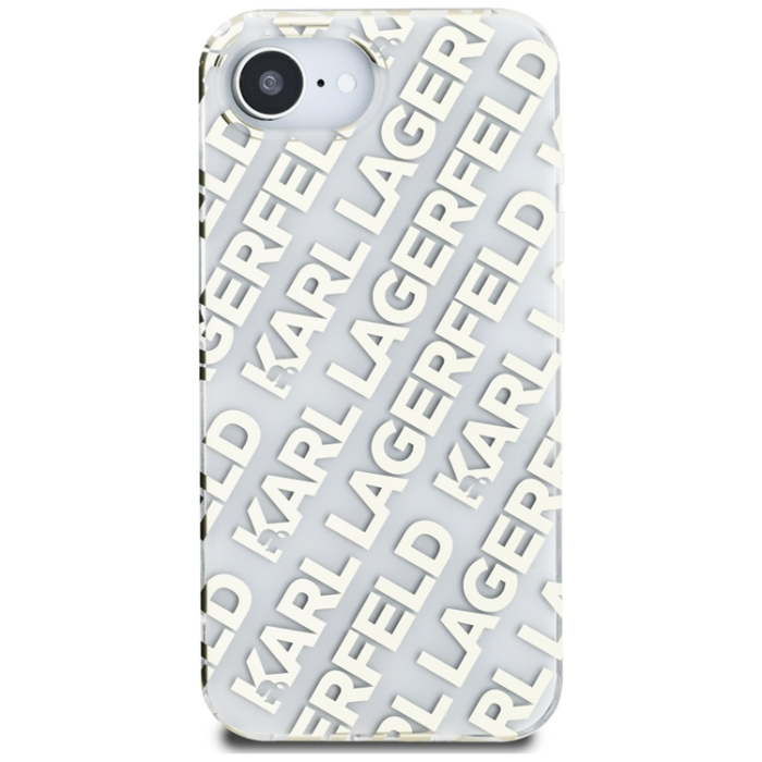 KARL LAGERFELD - Karl Lagerfeld iPhone 16e Mobilskal Repeat Logo - Guld