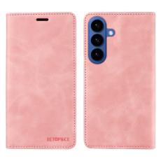 BETOPNICE - BETOPNICE Samsung Galaxy S26 Plus Pl&aring;nboksfodral Konstl&auml;der RFID-Skydd - Rosa