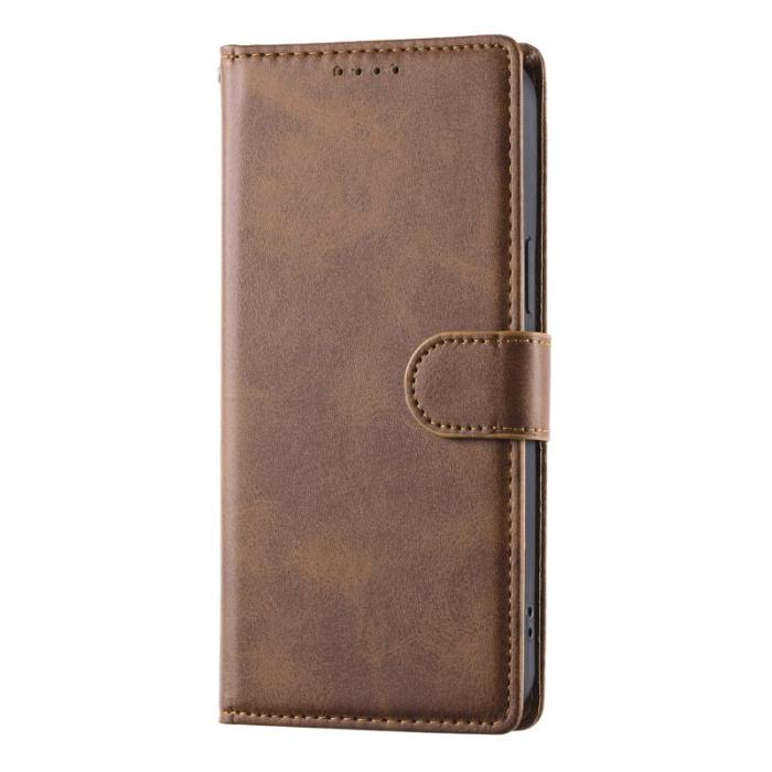 OEM - Samsung Galaxy S26 Fodral Ställ PU Läder Flip - Brun