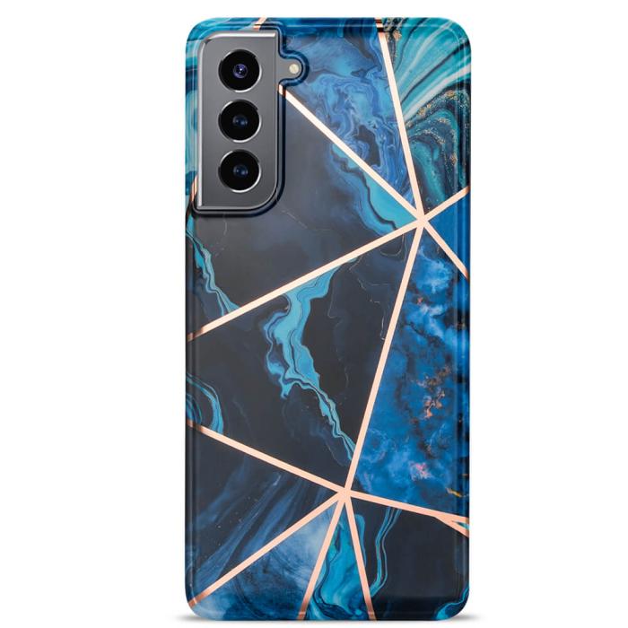 Boom of Sweden - BOOM - Grid skal till Galaxy S21 - Blå Marmor