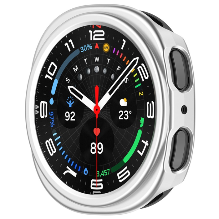 A-One Brand - Galaxy Watch 8 (44mm) Skal Semi-Enclosed - Silver