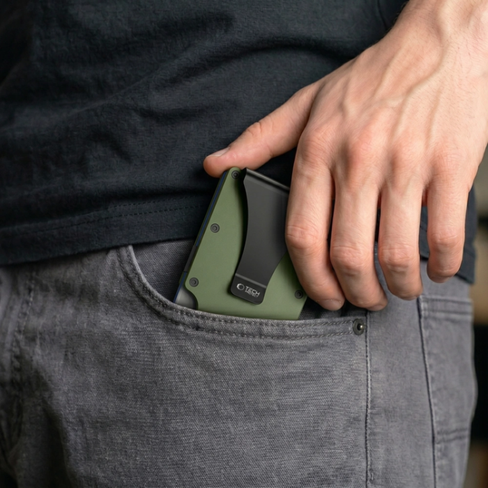 Tech-Protect - Tech-Protect Korthållare Thorn RFID - Militärgrön