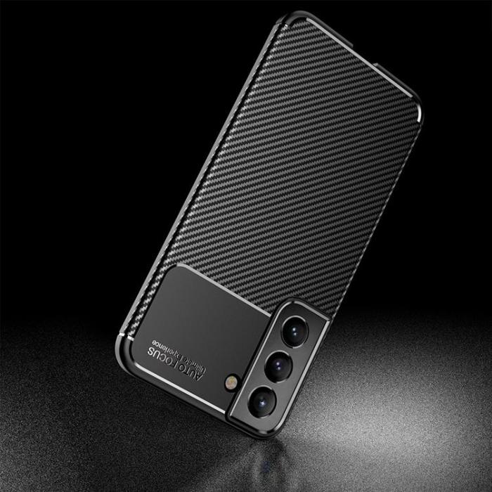 OEM - Carbon Fiber Skal Galaxy S22 Plus 5G - Svart