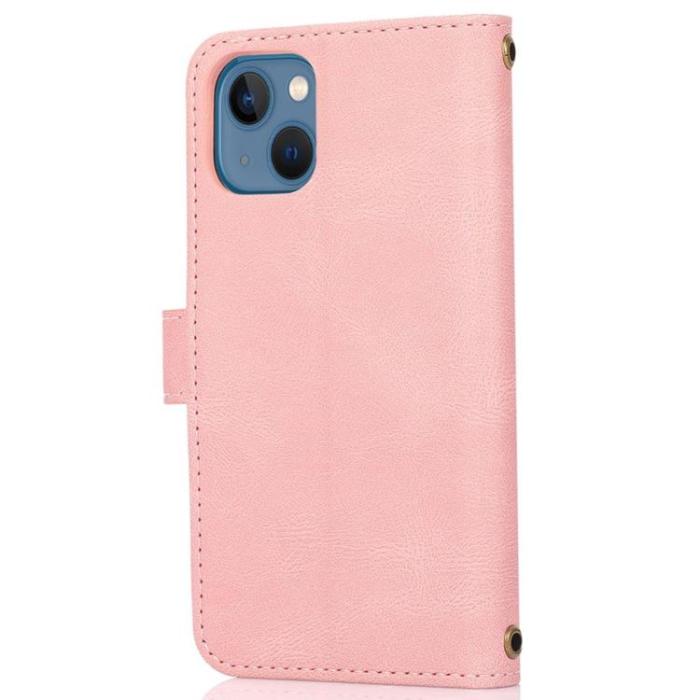 OEM - iPhone 14 Plus Plånboksfodral Flip - Rosa
