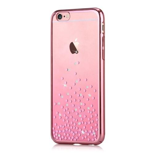 Comma Skal med Swarovski-stenar till Apple iPhone 6(S) Plus - Polka (RoseGold) | 2353 | AlltMobil
