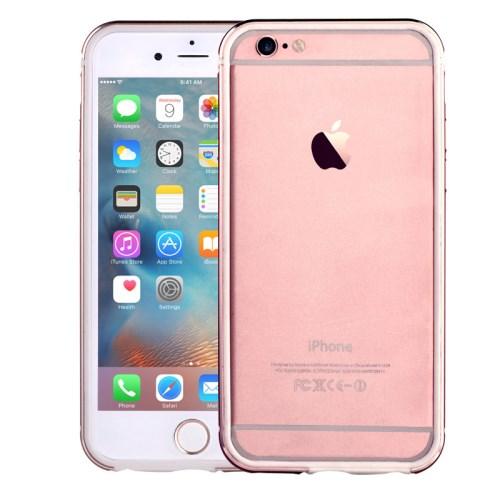 COMMA Aluminium Bumper med TPU Skal till Apple iPhone 6(S) Plus - Rose Gold | 2353 | AlltMobil