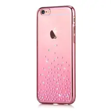 Comma - Comma Skal med Swarovski-stenar till Apple iPhone 6(S) Plus - Polka (RoseGold)