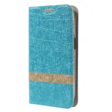 OEM - Lines Textured fodral till Samsung Galaxy Ace 4 - Ljus Blå