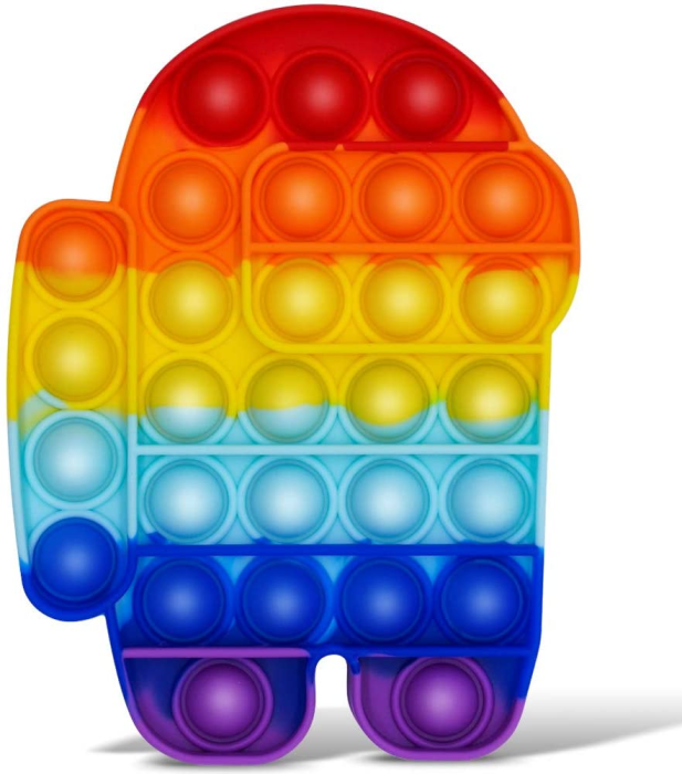 Fidget Toys - Pop it Fidget Sensory Leksak - Among Us - Regnbåge