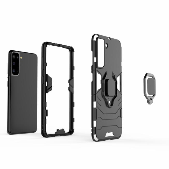 OEM - Hybrid Ring Mobilskal tlll Galaxy S21 Plus - Svart