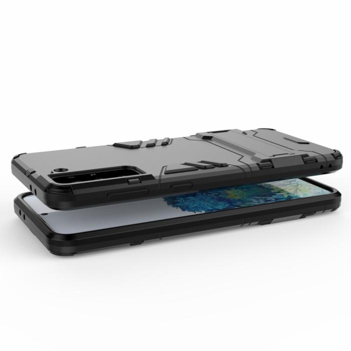 OEM - Kick-Stand Mobilskal till Galaxy S21 Plus - Svart