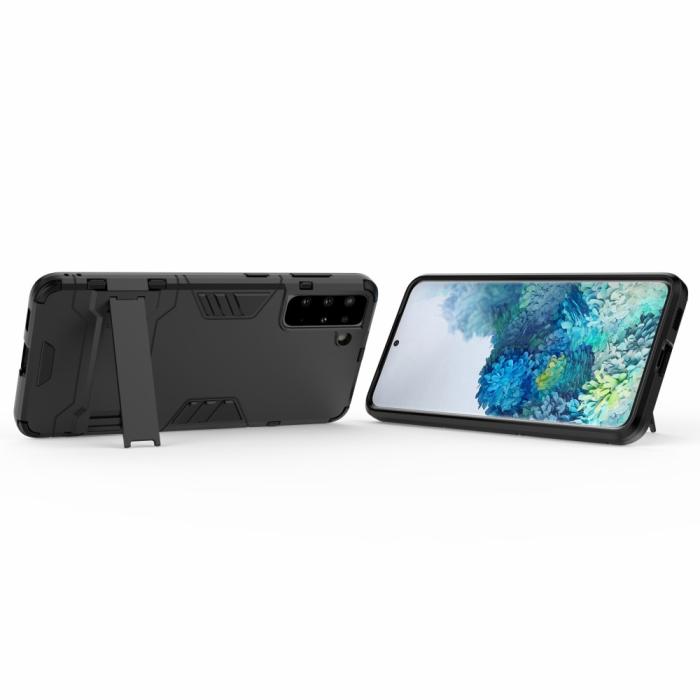 OEM - Kick-Stand Mobilskal till Galaxy S21 Plus - Svart