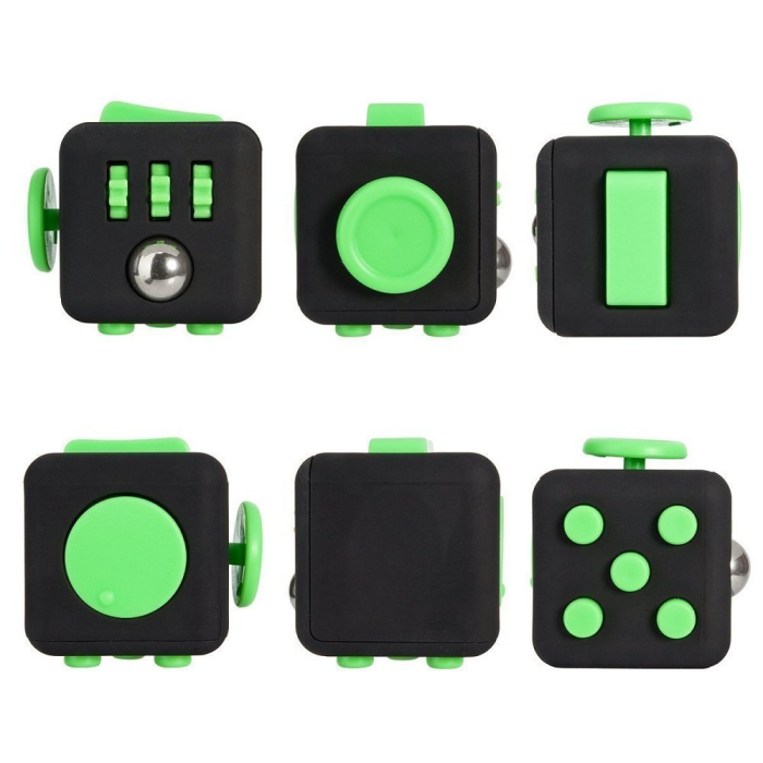 UTGATT5 - Fidget Cube - Sensory Toy - Anti Stress - Grön