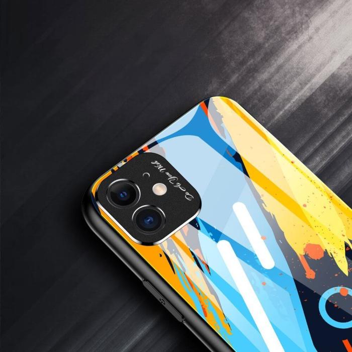 UTGATT5 - Color Glass Case Huawei P30 Lite skal Mönster 1