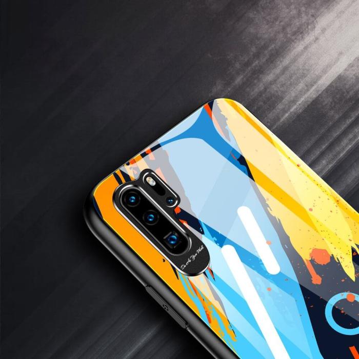 Hurtel - Color Glass Case Huawei P30 Pro skal Mönster 1