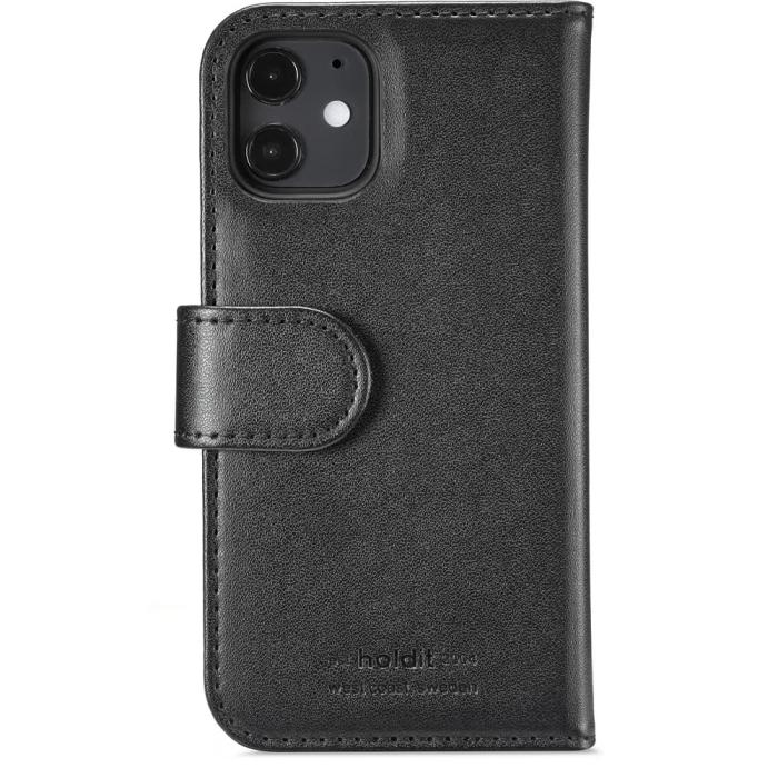 UTGATT1 - Holdit Plånboksfodral Magnet iPhone 12 Mini - Svart